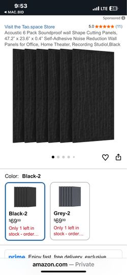 Sound Proofing wall sheets.