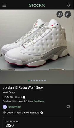 Jordan 13 white grey wolf