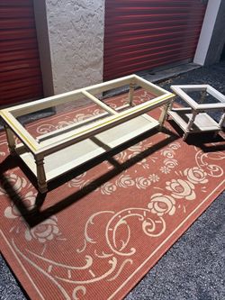 Vintage Coffee Table and End Table by Riverside