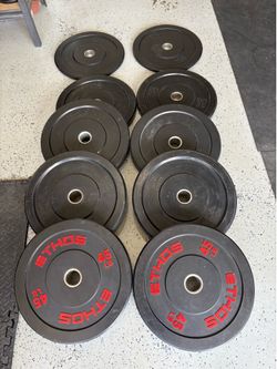 Weight Lifting Equipment Rack Plates Dumbbells Bench