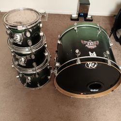 PDP Drums With Soft Cases 