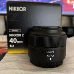 Nikon Nikkor Z 40mm f/2 lens