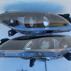 04-09 Mazda 3 Projector Headlights Luces Calaveras Micas Faros Focos Faroles