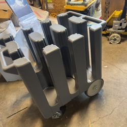 Helium Tank Holder With Wheels