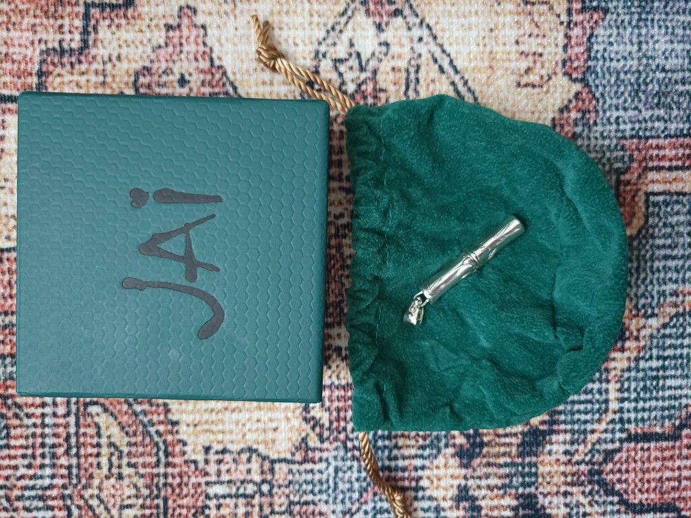 JAI Streling Silver Bamboo Pendant