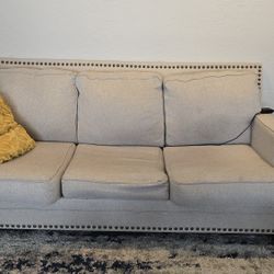 Tan sofa