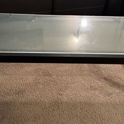 Glass coffee table