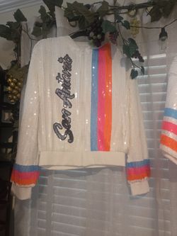 Front/Back of Spurs Bling Jacket