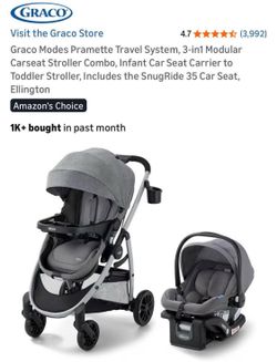 New Graco Modes Pramette 3-in-1 Travel System w/ SnugRide 35 Car Seat
