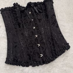 New small  Black  corset renaissance goth Victorian costume gothic Bridgerton top