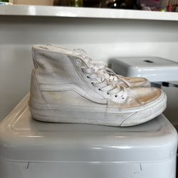 White Hightop Vans (7.5)