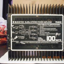 SANYO PA6110 POWER AMPLIFIER 2 CHANNEL STEREO 