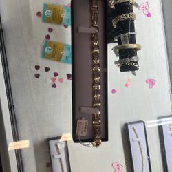 Diamond 10k Gold Bracelet 