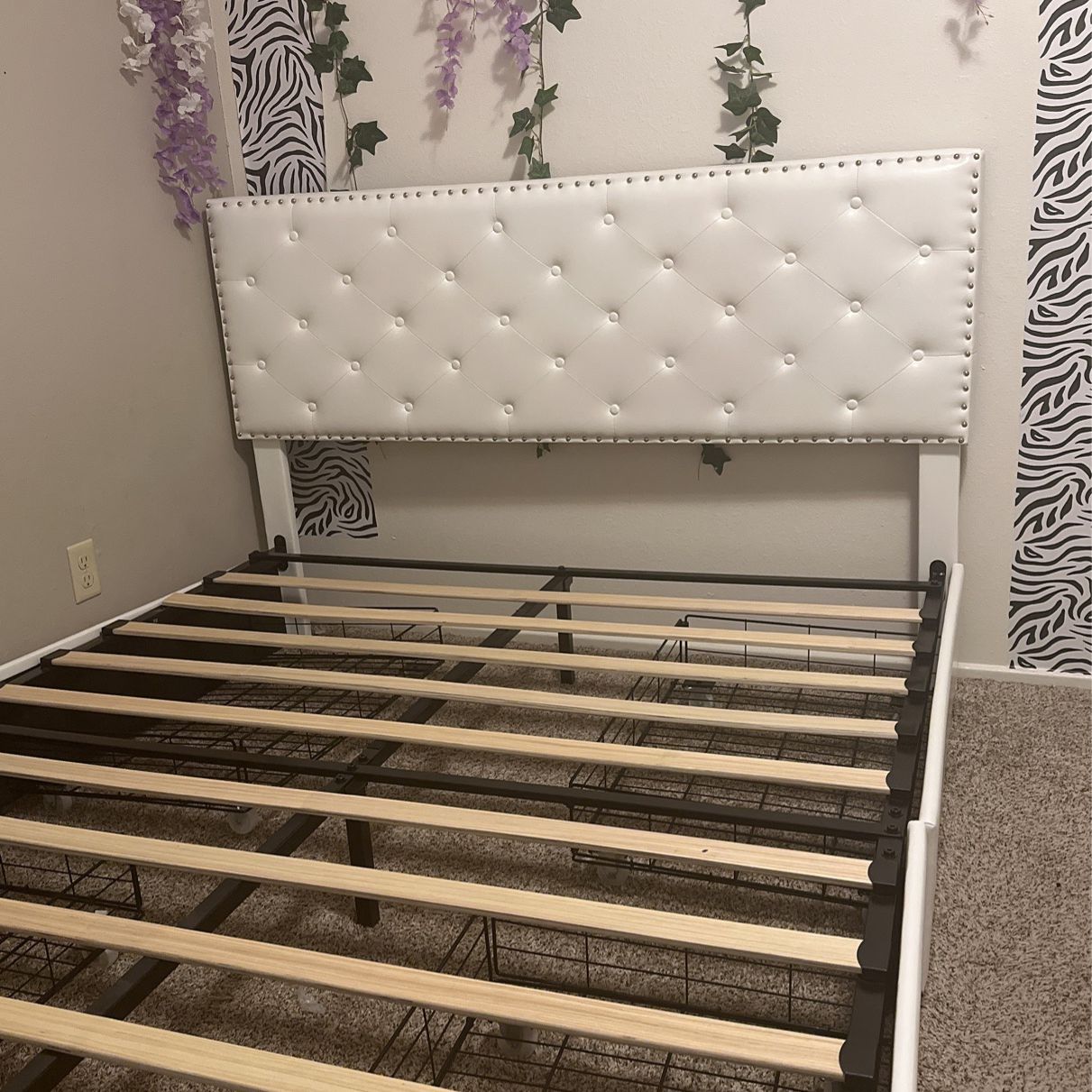 White Queen Size Bed Frame