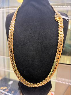 10K YELLOW GOLD CUBAN LINK CHAIN