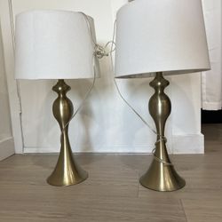 Brushed Gold Lamps 