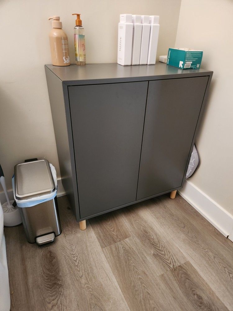 Ikea EKET Cabinet With Legs Dark Gray