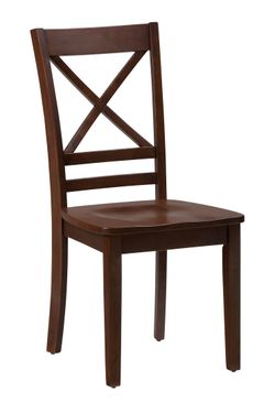 Simplicity Caramel X Back Chair (Set of 2)
