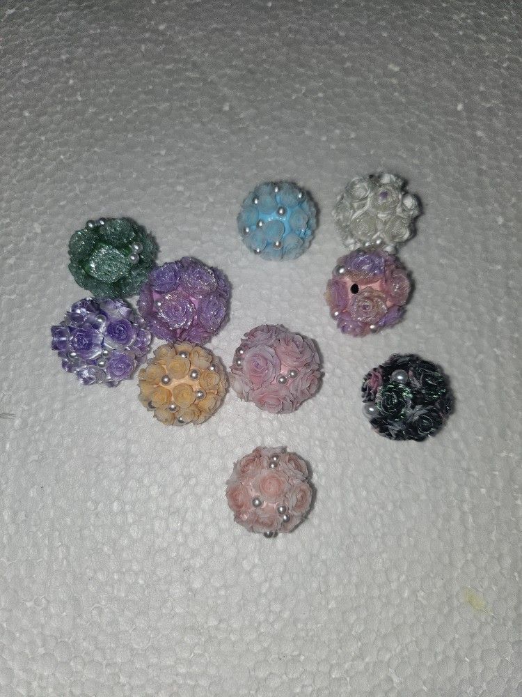 Flower Clay Beads