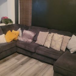 Dark Blue Sectional