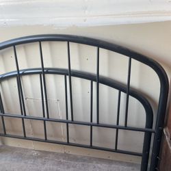 Queen Size Rod Iron, Headboard, And Frame