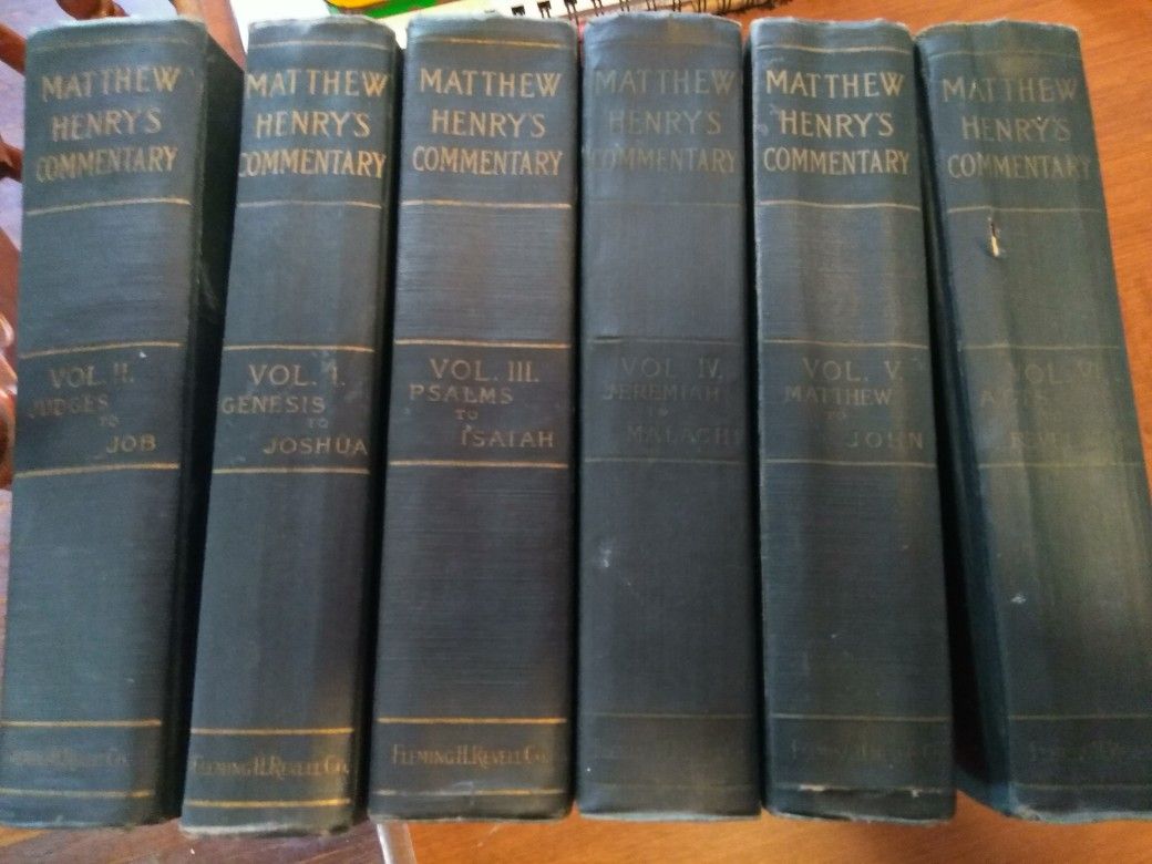 Matthew Henry Bible Commentary 6Volume Set