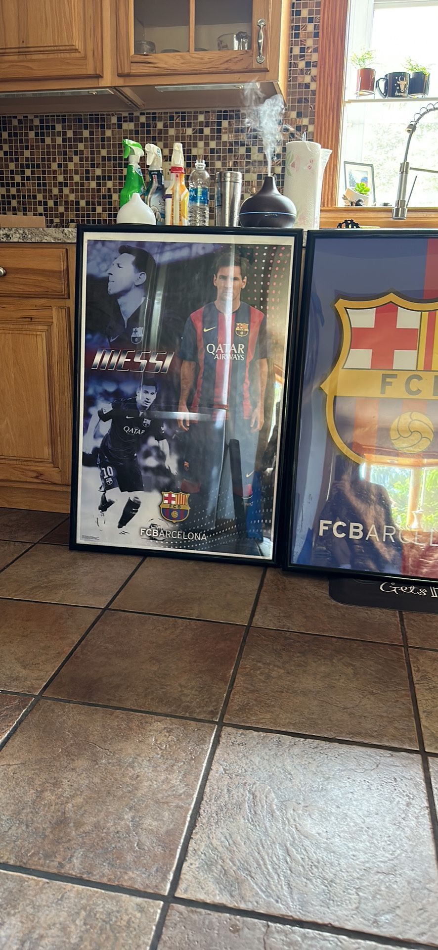Framed Soccer Poster Barcelona