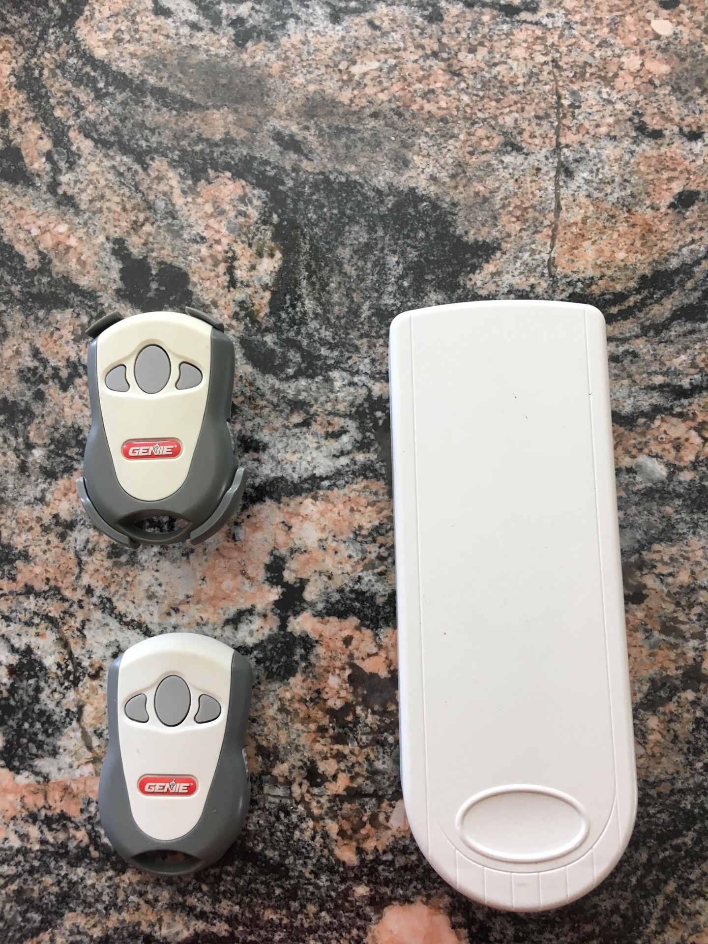 Genie key pad with two remotes