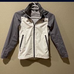 Women Jacket, The North Face, White/ Gray color, XS size