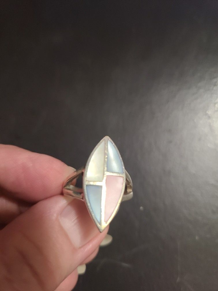 925 Silver Cross And Ring