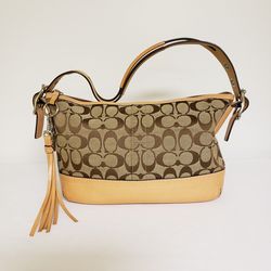 Coach Signature Canvas/Leather Handbag
