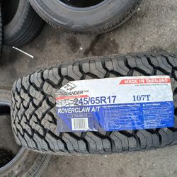 4 New Tires Installed/ 4 Llantas Nuevas Instaladas 245/65/17 Atlander Tires 