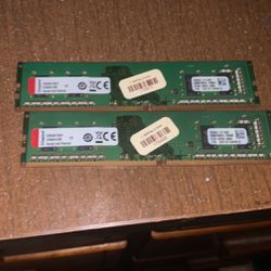 2 Sticks Of 4gb DDR4 Ram