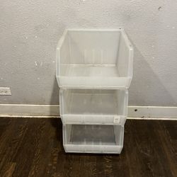 Plastic Stackable Bins - 