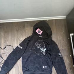 Bape X Inter Miami Cf Camo Pullover Hoodie 