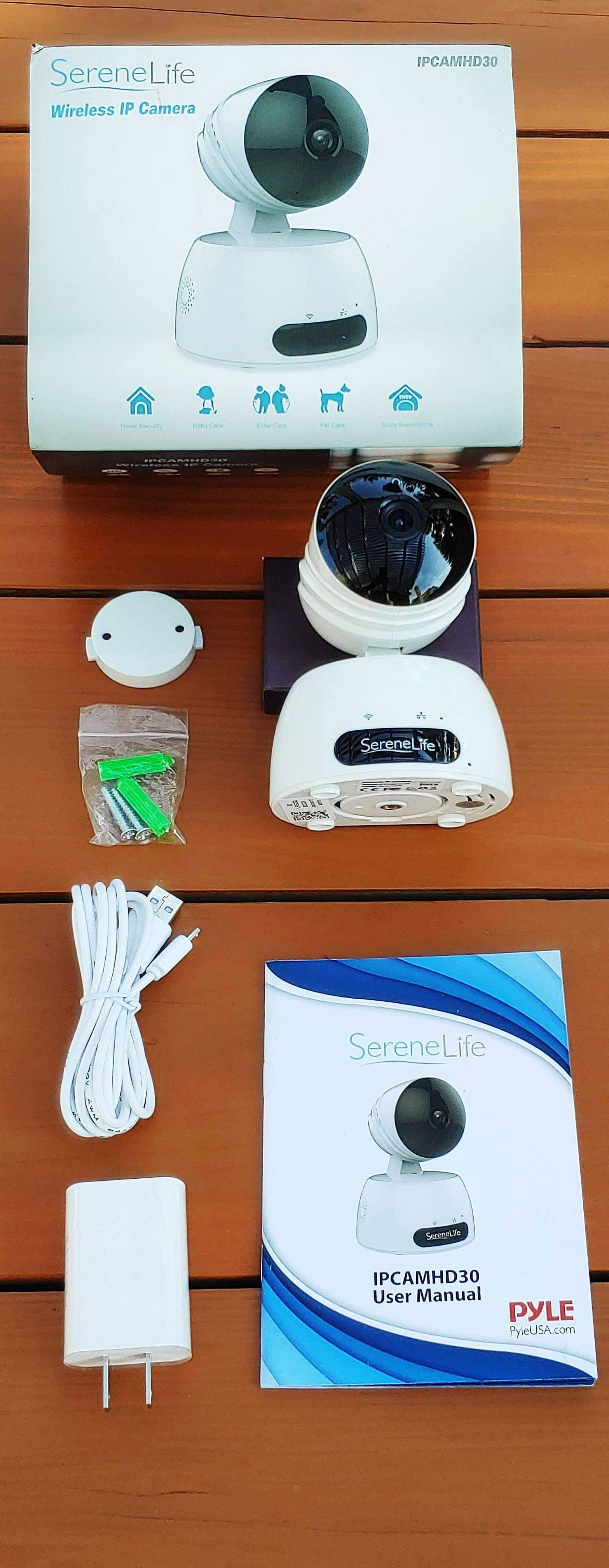 BRAND NEW SereneLife PyleUSA Indoor Wireless IP Camera HD720p Network Security Surveillance Home Monitor Motion Detection Night Vision PTZ 2-Way-Audio