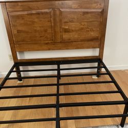 Full Size Headboard & Platform  Frame