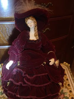 Musical Doll On A Try Victorian Style