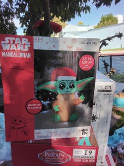 NEW 3.5FT Star Wars Mandalorian Grogu Christmas Inflatable