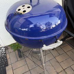 Weber 22” Blue Charcoal BBQ Grill