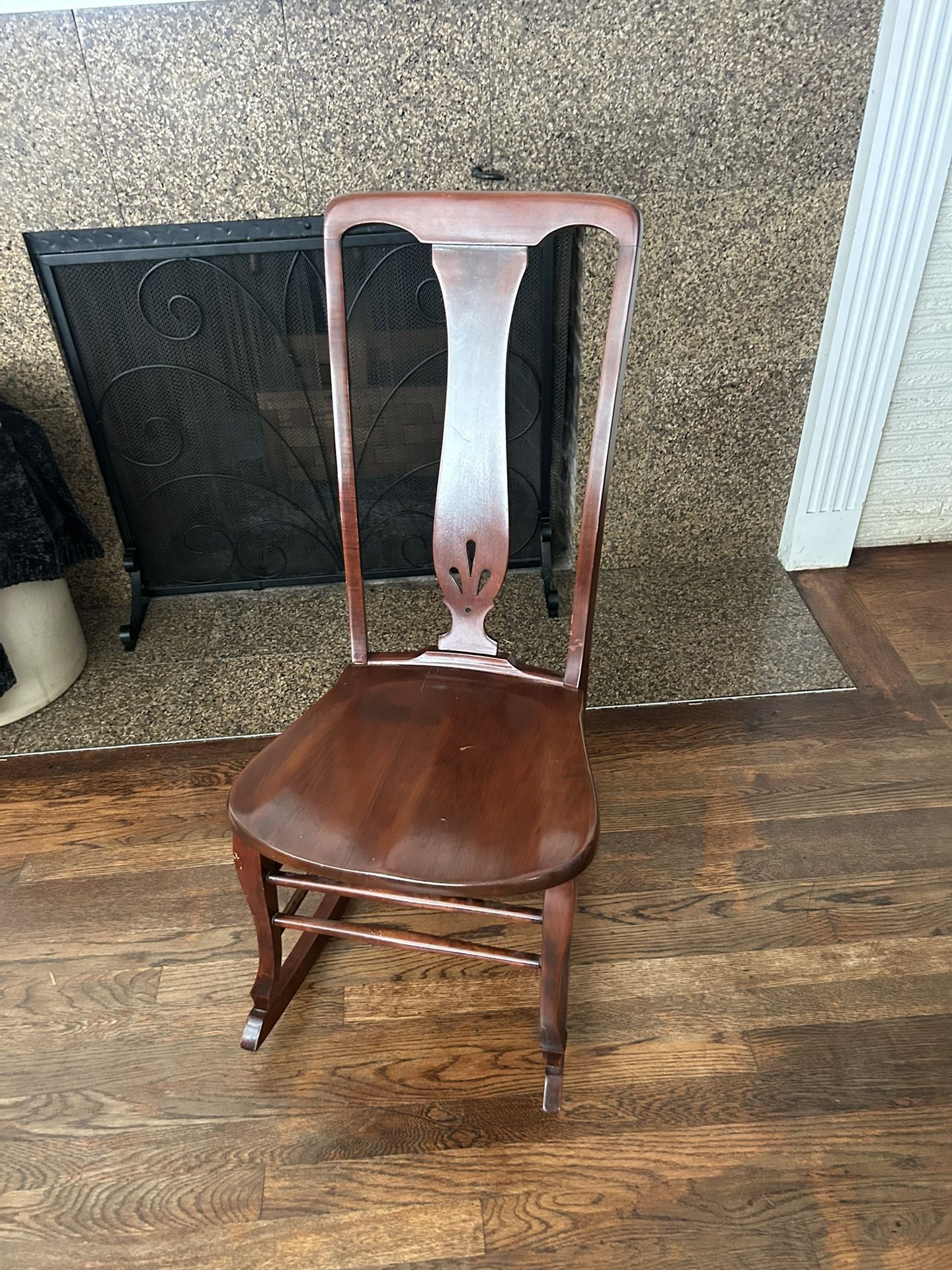 Antique Wood Rocking Chair 