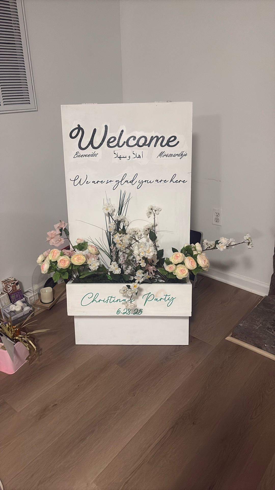 Wooden Party Sign