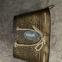 Tin Pot Flower Holder 