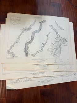 Vintage USGS Colorado River & Grand Canyon Topographic Maps – 12 Sheet