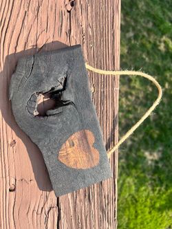 Charred Wood Heart Ornament