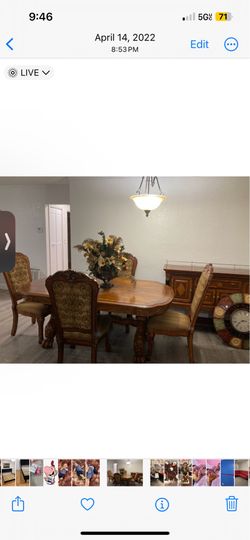 6 chair dining table set