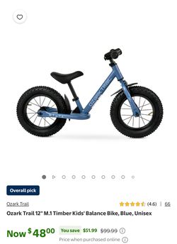 Ozark Trail 12” Balance Bike – Brand New