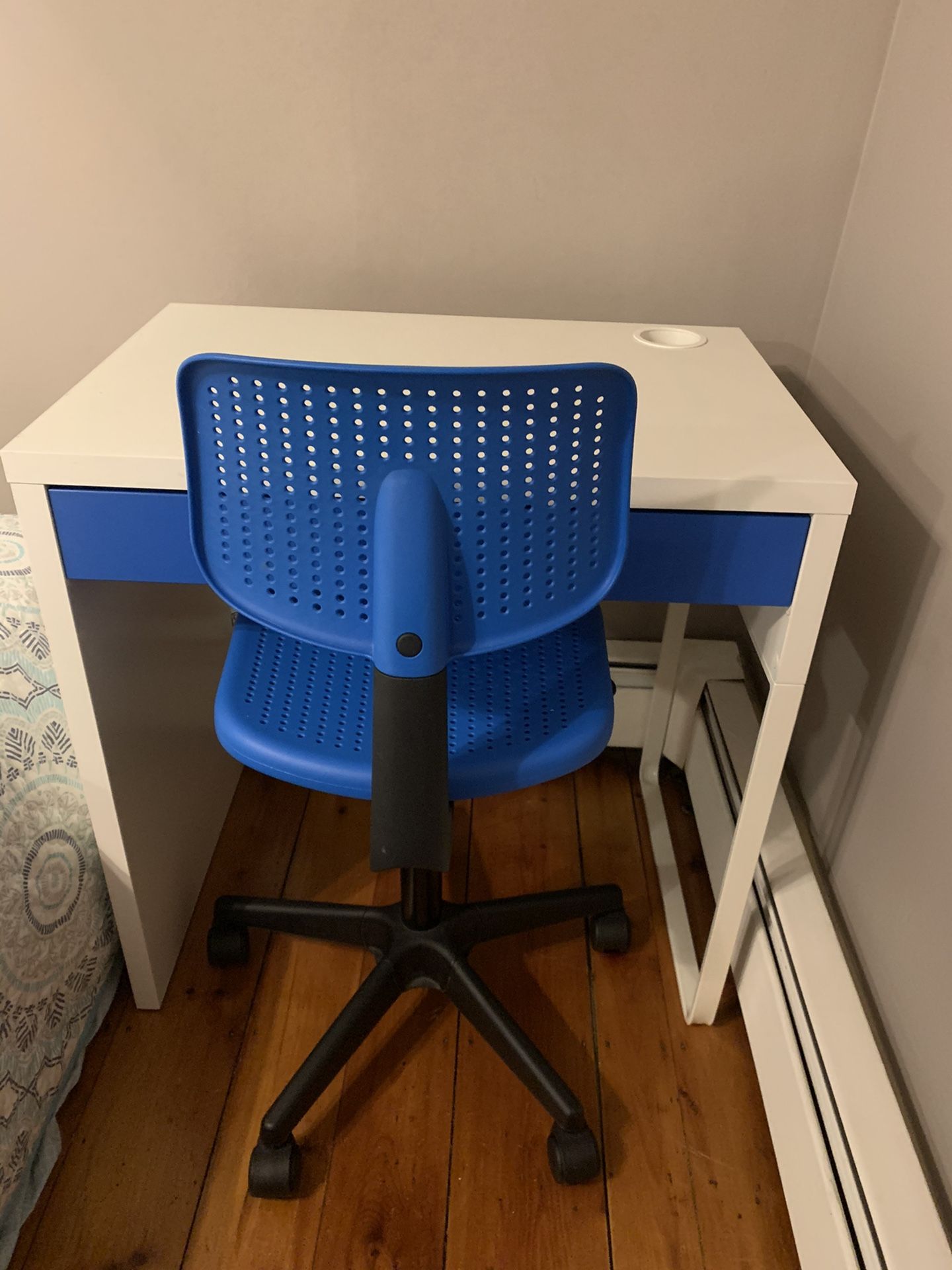 Desk and chair