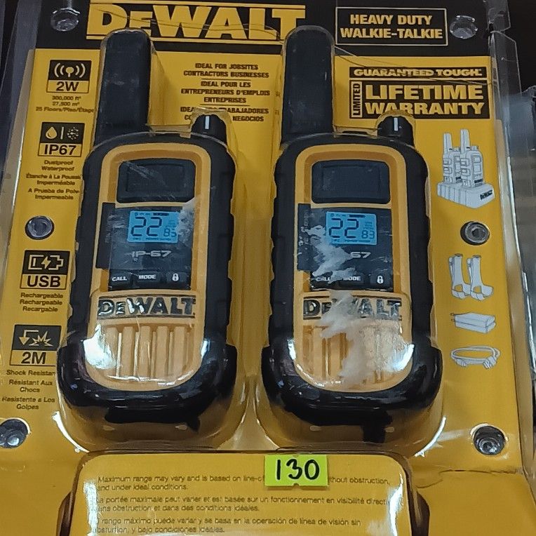 Dewalt New 2W Walkie Talkie