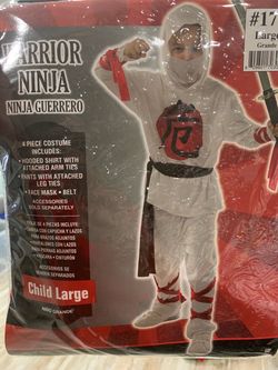 Warrior Ninja Kids Halloween Costume Child Large